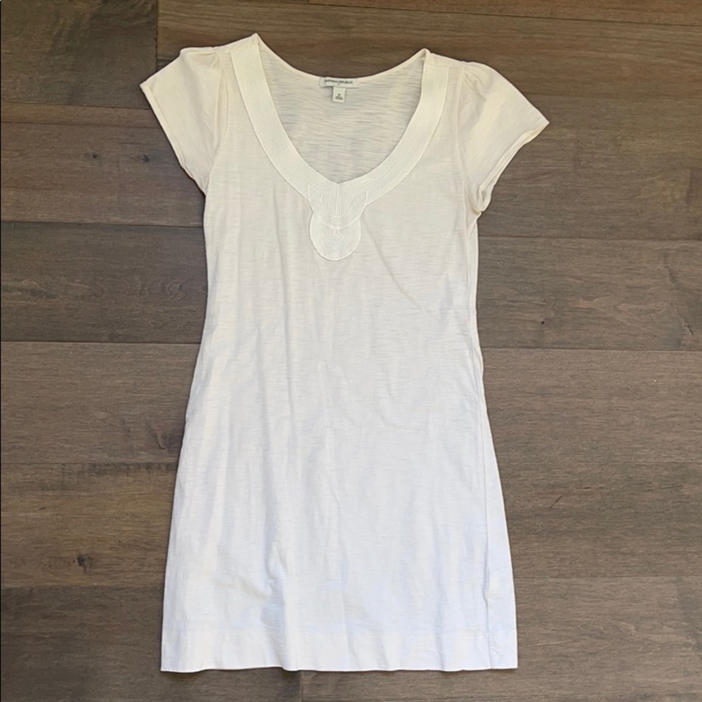 Banana republic of white T-shirt dress